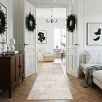 3x7 Washable Hallway Runner Rug: Abstract Stain Resistant Kitchen Rug Farmhouse - Image 6