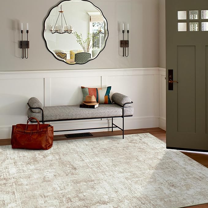 5x7 Area Rugs for Living Room Rug Washable: Modern Rug for Dining Room Bedroom - Image 3