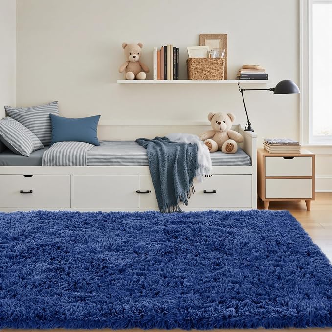 4x6 Area Rug for Living Room: Ultra Soft Fluffy Rug Modern Large Thicked Shag - Image 2