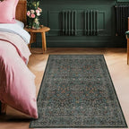 Vintage Floral Dark Green 3x5 Area Rugs - Image 6