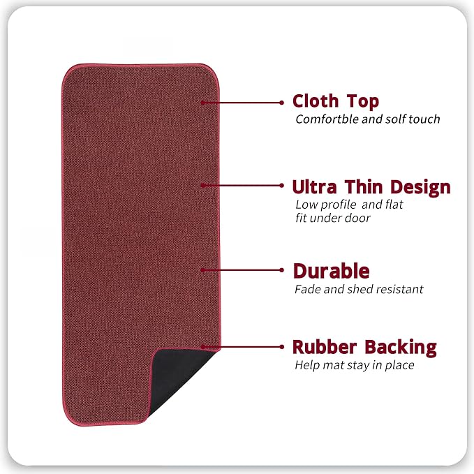 Bosap Bath Mat, Ultra Thin Bathroom Runner Rugs, Large Bath Mats - Image 2