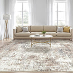 8x12 Area Rug Living Room: Washable Large Abstract Modern Soft Rugs Stain - Image 5
