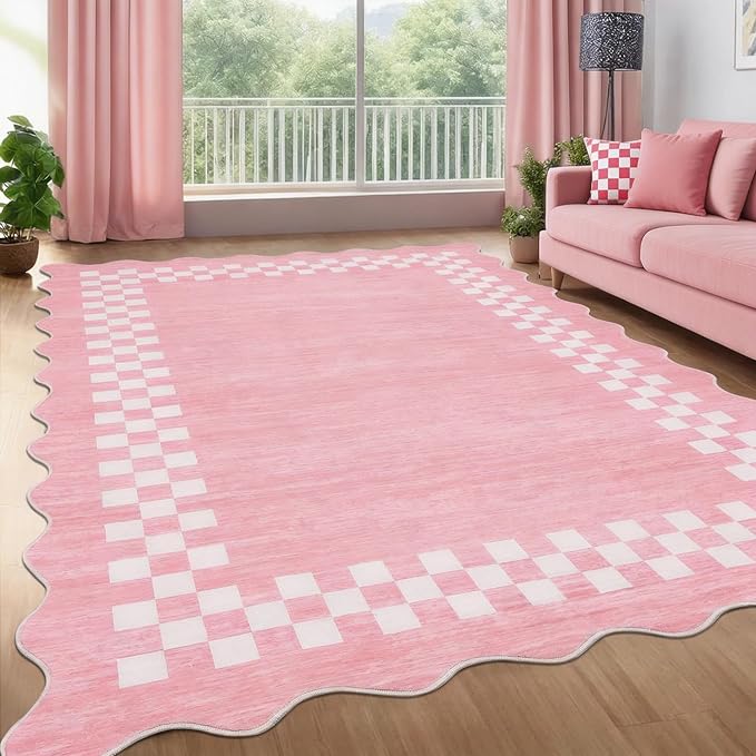 GarveeHome Area Rug 6x9 Large Living Room Modern Border Throw Rug by GarveeHome