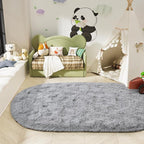LOCHAS Bedroom Rug 3.3' x 6.2', Soft Oval Throw Rugs Carpet - Image 2