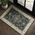 RELEANY Area Rugs Small 2'x3' Washable Non-Slip, Floral Vintage Distress by RELEANY
