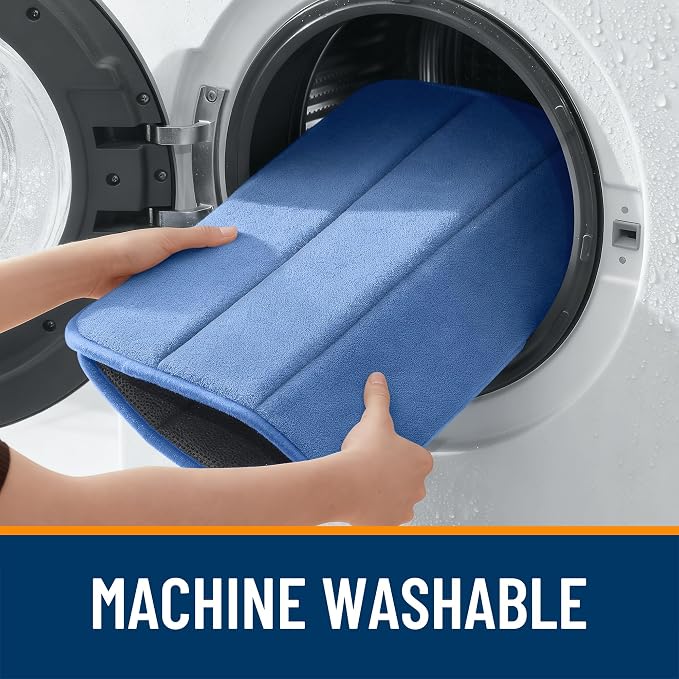 OLANLY Memory Foam Bath Mat 40x24, Super Soft Absorbent Bathroom Rugs, Quick Dry - Image 8