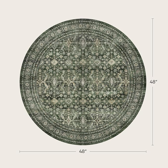 Lofus 4ft Area Rugs for Living Room, Soft Boho Carpets for Bedroom Dining Room - Image 2