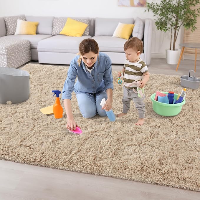 Chicrug Soft Area Rugs for Bedroom Living Room Plush Fluffy Rug 3x5 Feet - Image 7