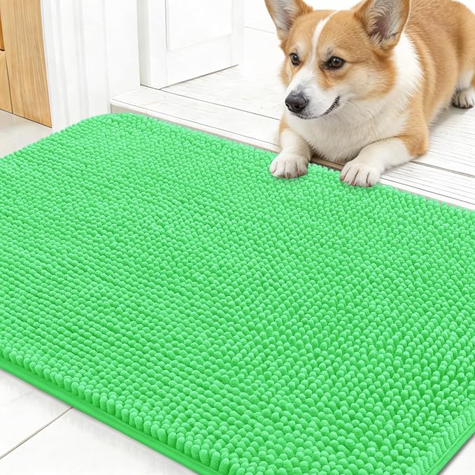 OLANLY Dog Door Mat for Muddy Paws 24x16, Absorbs Moisture and Dirt, Absorbent by OLANLY