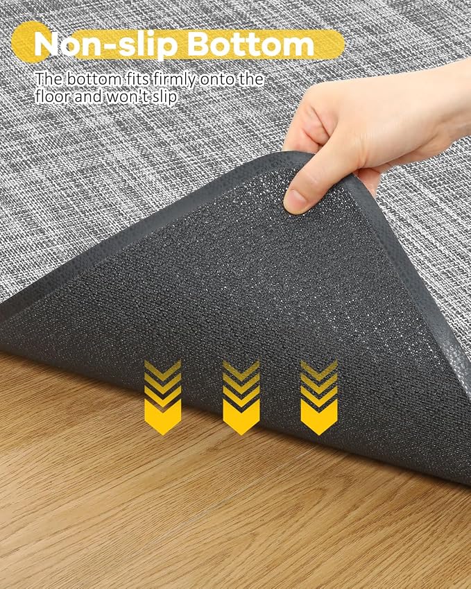 BesWin Office Chair Mat for Hard Floors, Heavy Duty Non-Slip PVC Hard Floor - Image 3