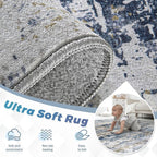 pmtsns Area Rugs 6x9 for Living Room: Washable Rug Modern Abstract Neutral Soft - Image 4