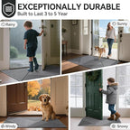 Front Door Mat 31''x47'', Non Slip Absorbent Dirt Resist Washable Low-Profile - Image 9