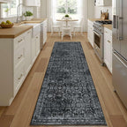 Rugxara 2'6''x8' Runner Rug, Washable Kitchen Rugs, Non Slip Low Pile Area Rug - Image 3
