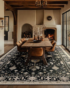 RELEANY Area Rugs 6'x9' Washable Non-Slip, Floral Vintage Distress Medallion - Image 4