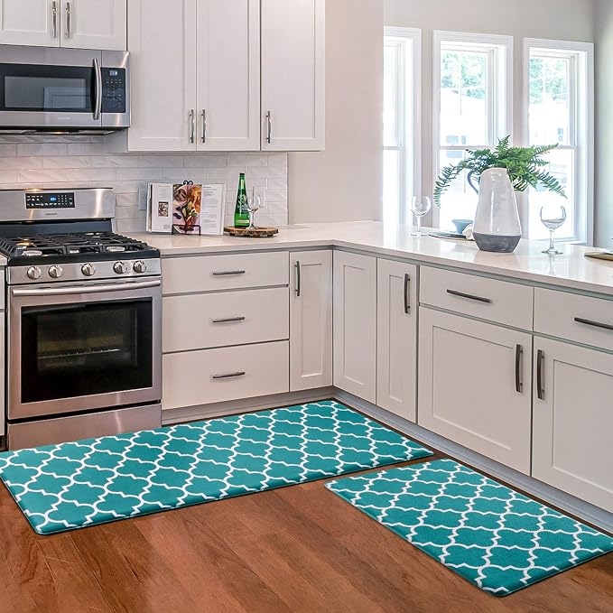 KMAT Kitchen Mat Cushioned Anti-Fatigue Kitchen Rug, Waterproof Non-Slip Mats by KMAT