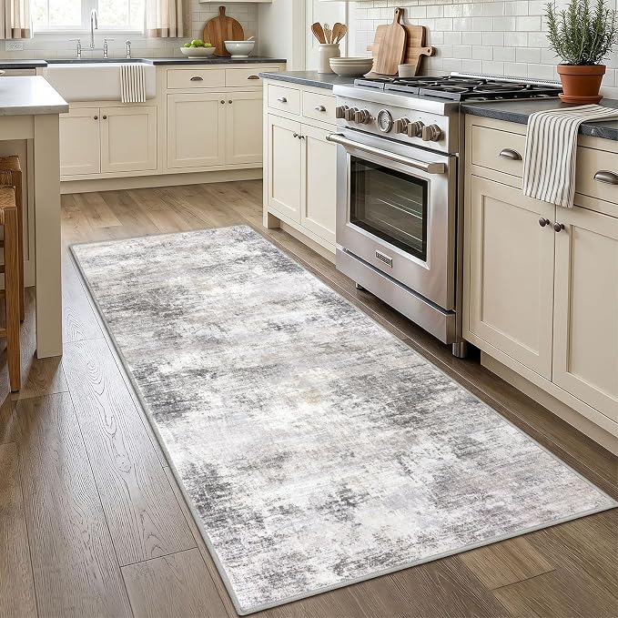 IOHOUZE Abstract Runner Rug 3x7 Ft Washable Runners - Image 2