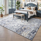 Toneed Abstract Area Rug Modern Washable Rug Soft Non Slip Rug Low Pile - Image 2