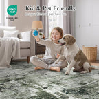 Rugflix 8x10 Area Rugs for Living Room, Washable Large Rug Stain-Resistant Low - Image 5