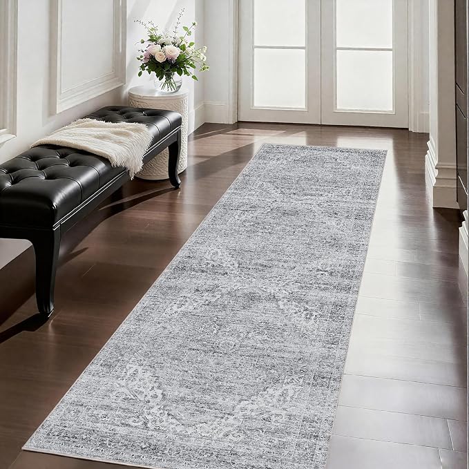 Washable Runner Rugs for Hallway 2x6 Rug Runners, Boho Vintage Kitchen Runner by Unknown