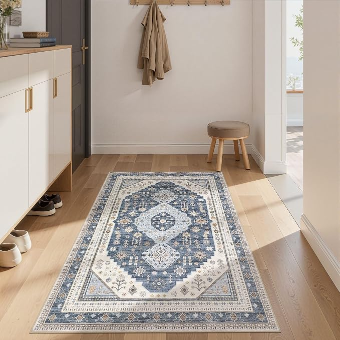 3x5 Washable Area Rug, Large Rugs - Image 2