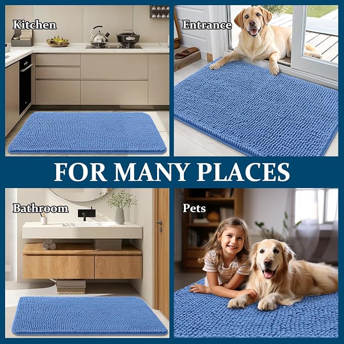 OLANLY Dog Door Mat for Muddy Paws 32x20, Absorbs Moisture and Dirt, Absorbent - Image 7