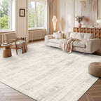 Latte&Fog 9x12 Washable Rugs for Living Room, Large Ivory Area Rugs for Girls - Image 3
