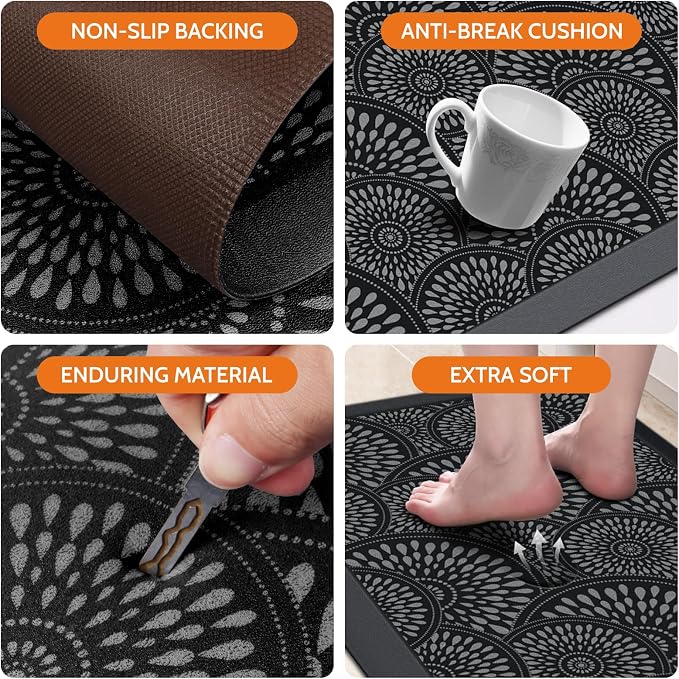 Mattitude Kitchen Mat, 17.3x60in Heavy Duty Ergonomic Comfort Foam Standing - Image 3