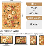 DUKINO 5x7 Area Rug, Floral Rugs - Image 2