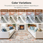 Lessymo 9×12 Area Rugs Washable - Image 8