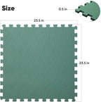 32 Pack Home Gym Mat, Puzzle Exercise Mat, EVA Interlocking Foam Floor Tiles - Image 2