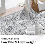Yamaziot Washable Runner Rug 2x8 – Non Slip Boho Floral Hallway Runner Rug - Image 3