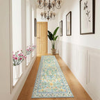 Wonnitar Washable Runners for Hallways, Boho 8ft Non Silp Extra Long Rugs for - Image 3