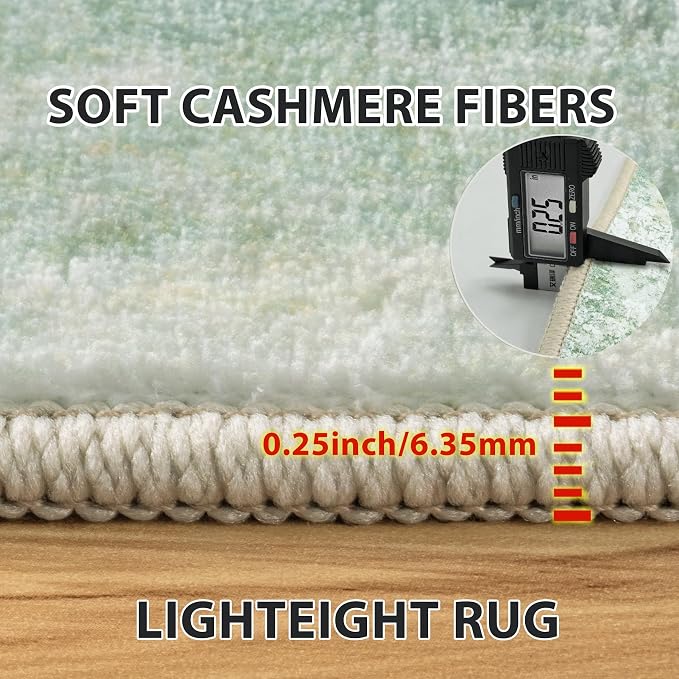 5x7 Area Rugs for Living Room Rug Washable: Abstract Rug for Dining Room - Image 7