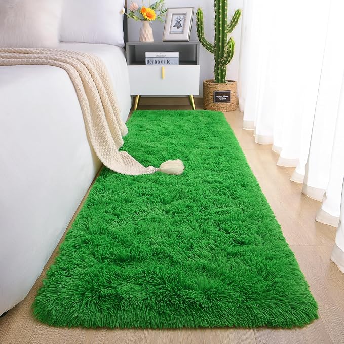 Chicrug Soft Runner Rug for Bedroom Living Room Plush Fluffy Rug 2x6 Feet by ChicrugHomeDecor