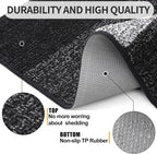 Kitinjoy Indoor Outdoor Door Mat, 44x32 Non-Slip Absorbent Dirt Trapper - Image 3