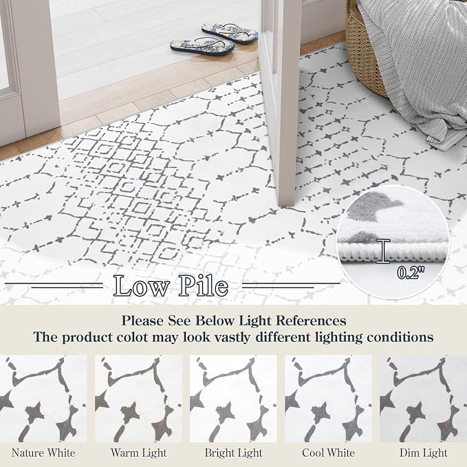 Lahome Moroccan 9x12 Washable Area Rug - Image 3