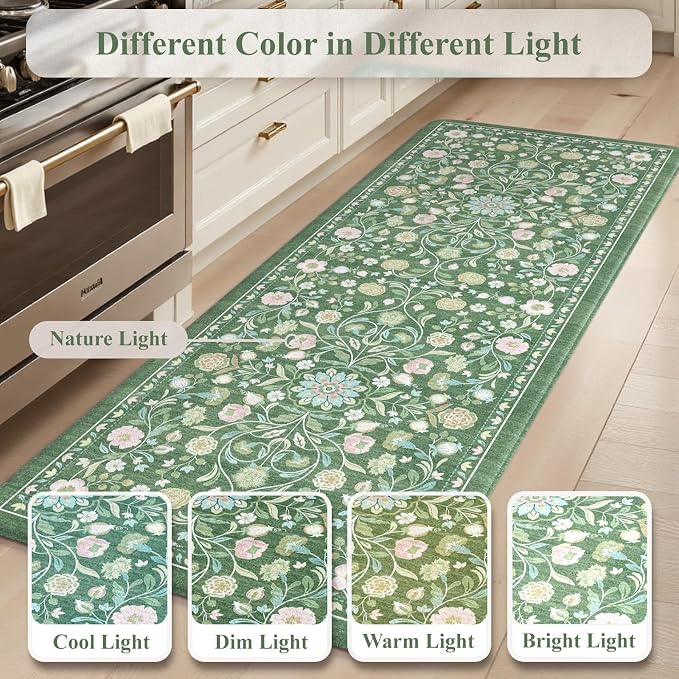 KIMODE Comfort Kitchen Mats for Floor Cushioned Anti Fatigue, Farmhouse Floral - Image 7