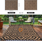 Outdoor Patio Plastic Straw Rug - Image 3