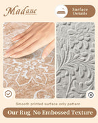 Madane 2x3 Washable Rugs for Entryway, Low Pile Non-Slip Small Area Rug Kitchen - Image 5