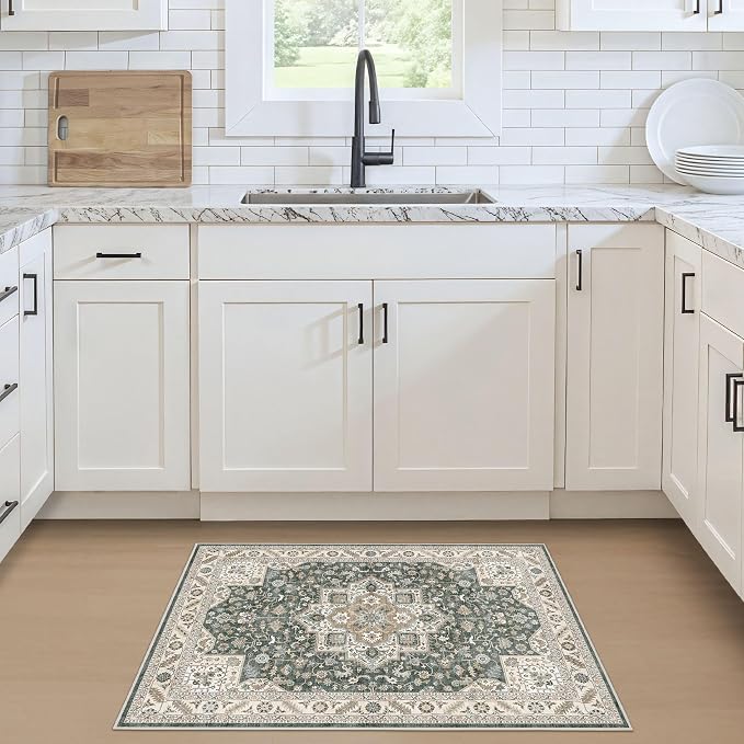 Vintage Entryway Area Rug 2x3 - Image 2