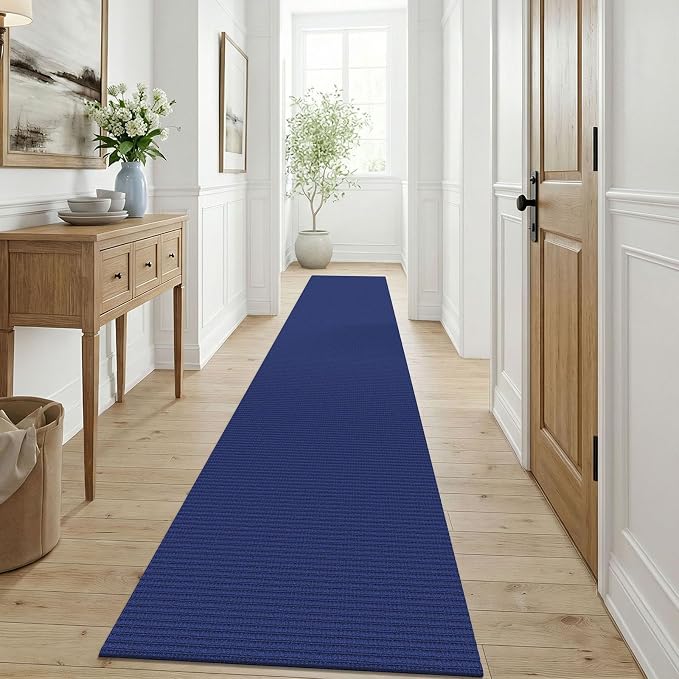 KOZYFLY Cotton Runners for Hallway 3x9, Wide Washable Runner Rug, Woven Non - Image 8