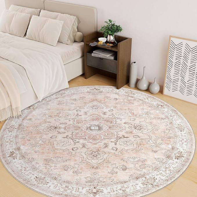 CAPALOCA Machine Washable Rugs Nursery Rug 4ft Cute Girl Non Slip Low Pile - Image 2