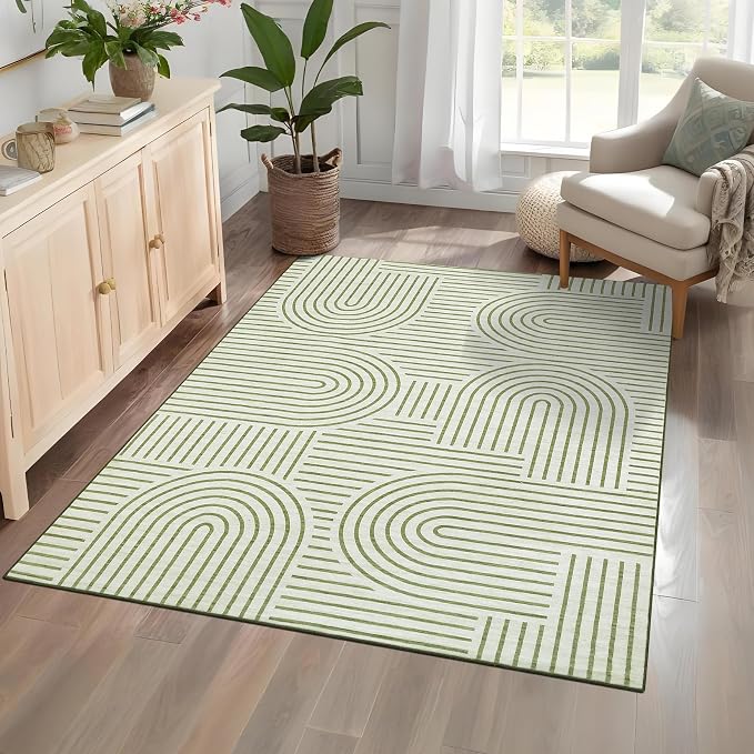 ROYHOME Washable Rug 4x6 Area Rugs by ROYHOME