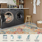 Lahome Moroccan Trellis Washable Rug, 2x3 Kitchen Rugs - Image 4