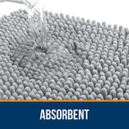 OLANLY Toilet Rugs U-Shaped 24x20, Extra Soft Absorbent Chenille Contour - Image 4