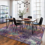 RELEANY Washable Area Rugs 5'x8' Non-Slip Modern Abstract Soft - Image 2
