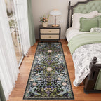 AMTOVO 2x6 Runner Rug for Hallway, Washable Non-Slip Long Kitchen Carpet - Image 2