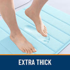 OLANLY Memory Foam Bath Mat 40x24, Super Soft Absorbent Bathroom Rugs, Quick Dry - Image 6
