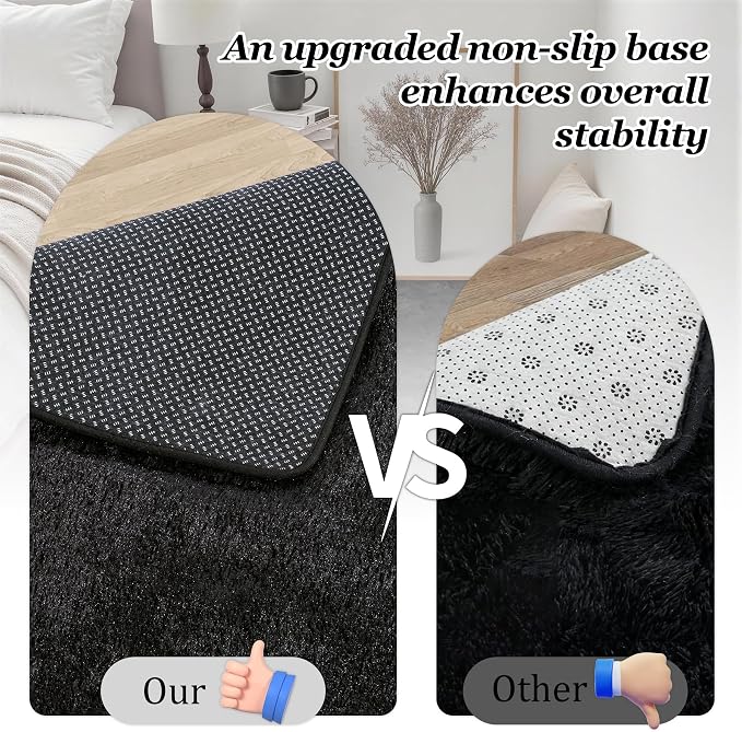 Fluffy 4x6 Area Rugs for Living Room Bedroom: Ultra Soft Shag Rug Non-Slip - Image 6