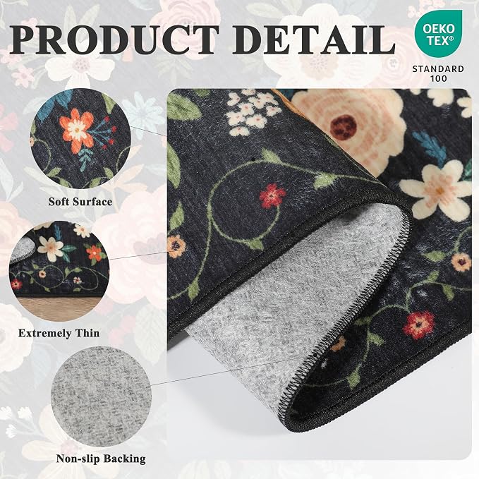 DUKINO 2x6 Runner Rug for Hallway, Washable Kitchen Runner Rug - Image 4